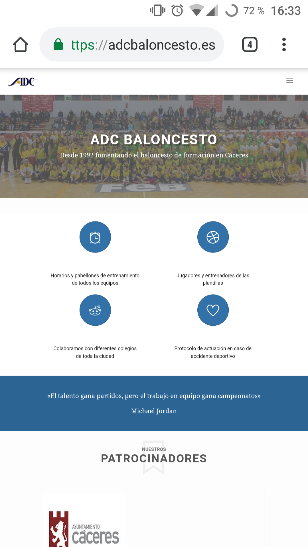 Estrenamos nueva web del ADC Baloncesto