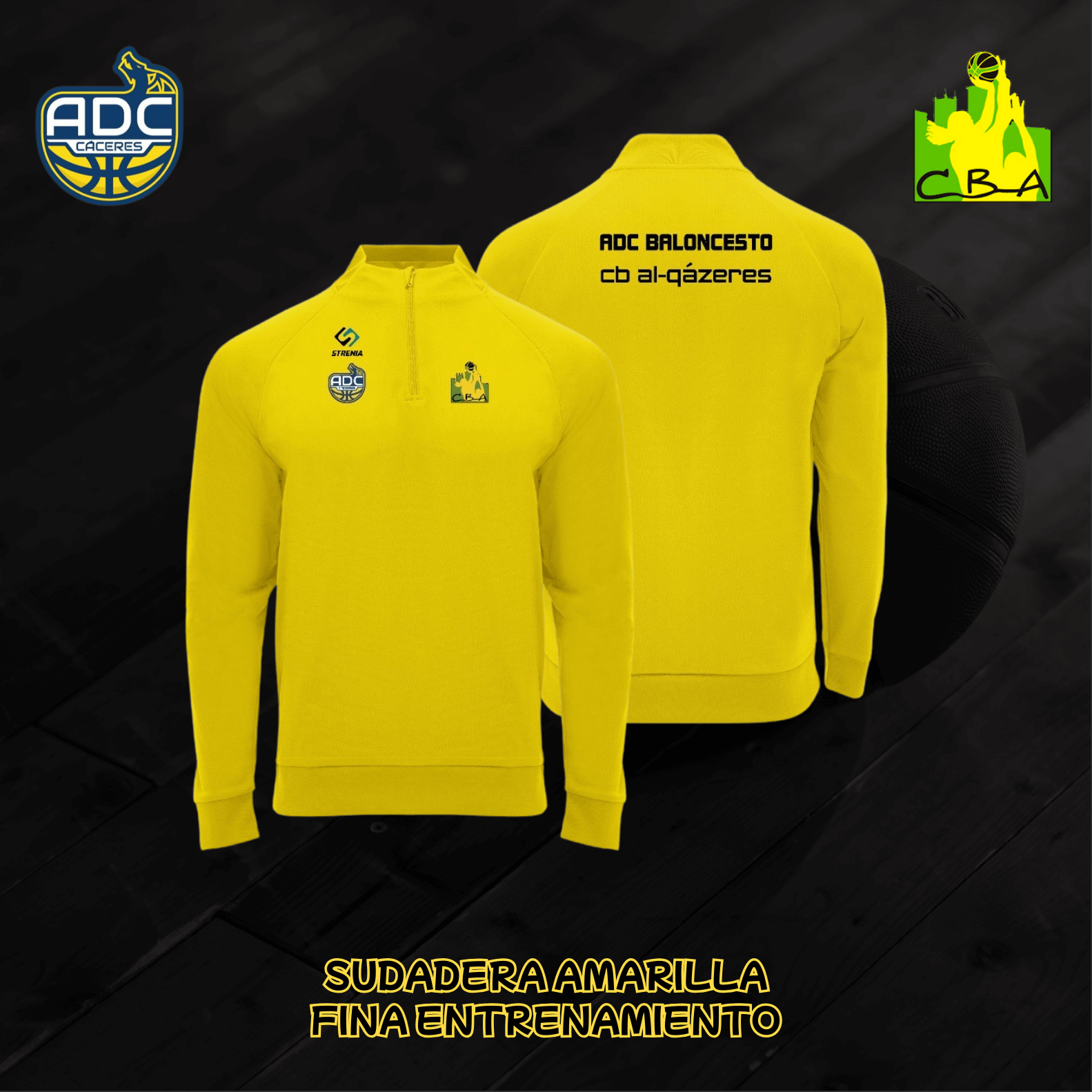 Sudadera fina amarilla